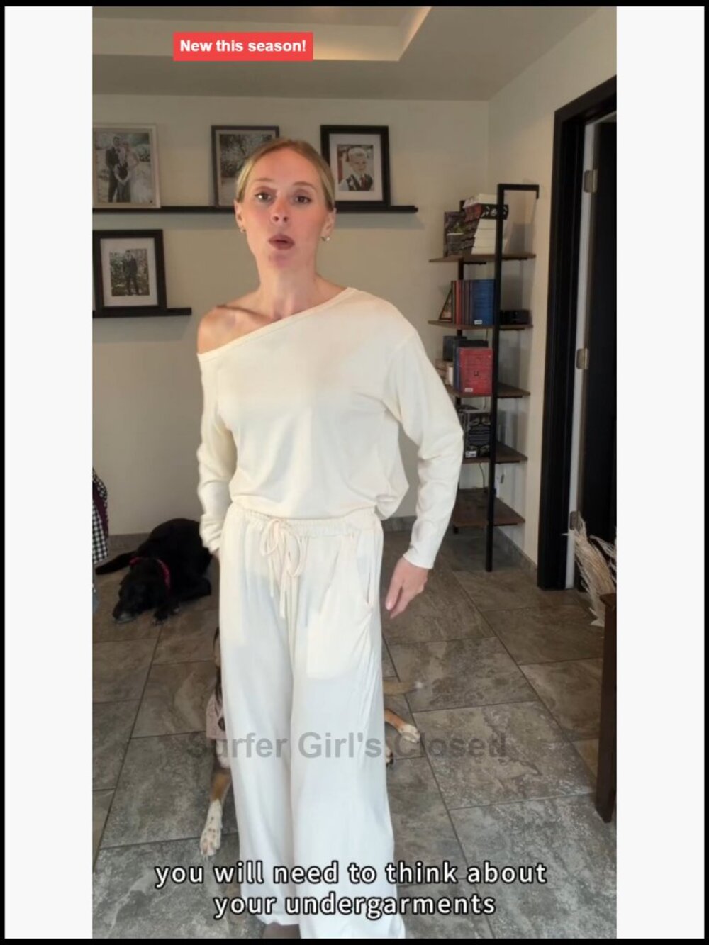 Women's 2 Piece Lounge Set Off Shoulder Top Wide Leg Pants - Picture 6 of 6